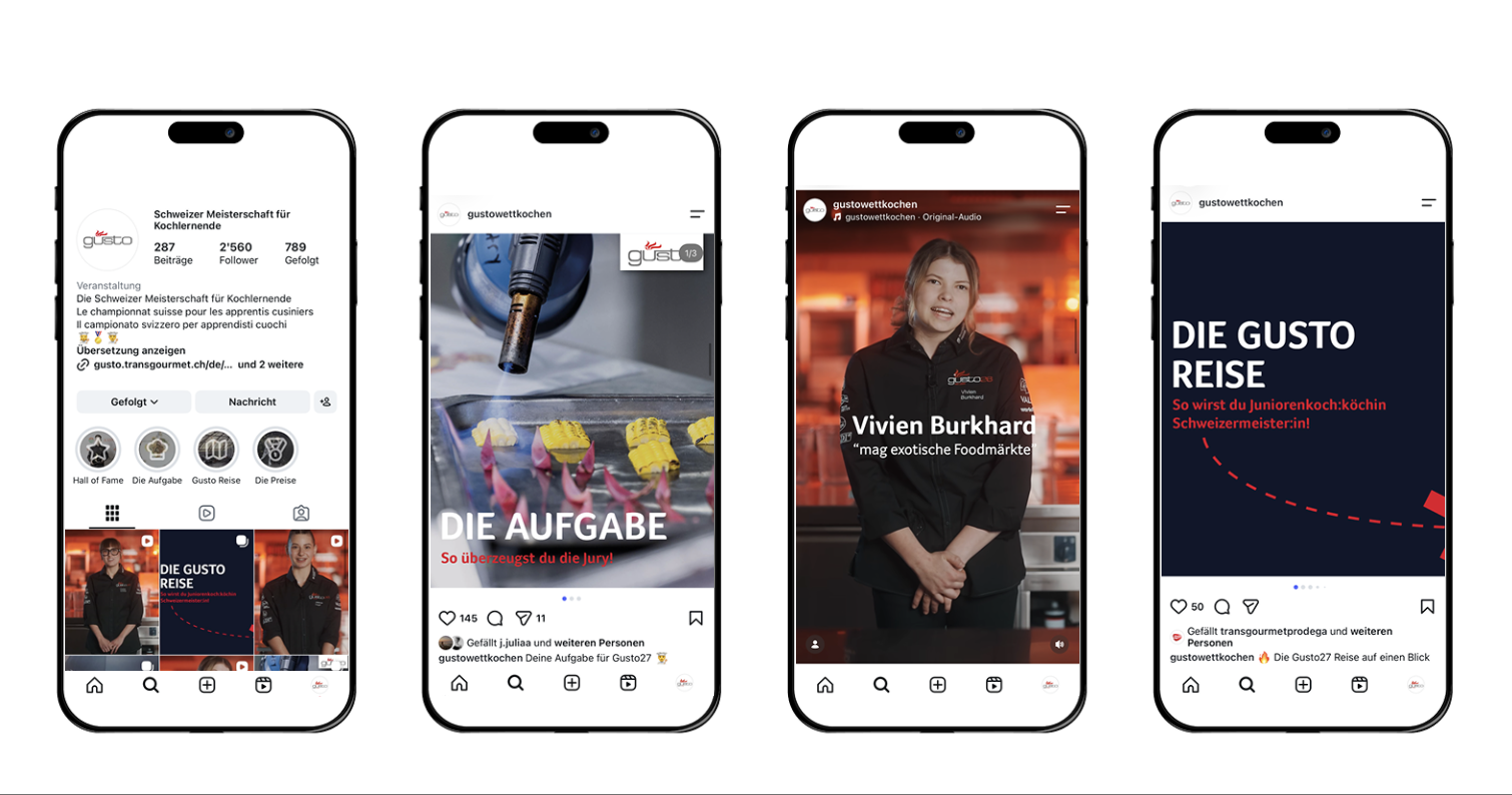 Social Media Auftritt – Gusto